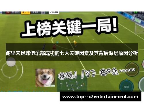 谢里夫足球俱乐部成功的七大关键因素及其背后深层原因分析